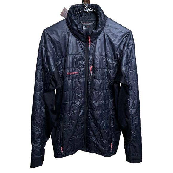 Mammut Polartex Alpha Pertex Quantum Jacket Mens Size Large Black Hybrid Ski Sno - Picture 1 of 4